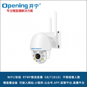 开宁3寸无线WIFI变焦慢直播智能小球